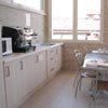 The communal kitchen at the Fawlty Towers Hotel, Rome