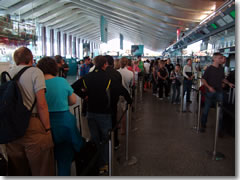 Use the automated machines to avoid the long ticket lines at Termini rail station.