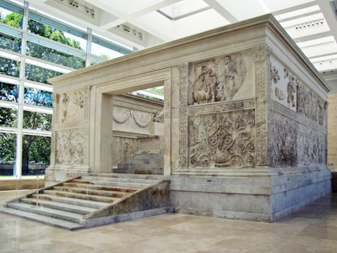 The Ara Pacis of Augustus in Rome