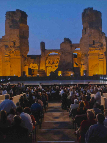 A performance at the Baths of Caracalla