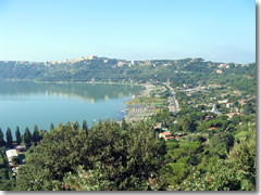 Castelgandolfo overlooking Lago di Albano