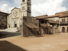 Cinecittà set: Medieval Florence