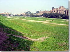 The Circo Massimo (Circus Maximus) or Rome.