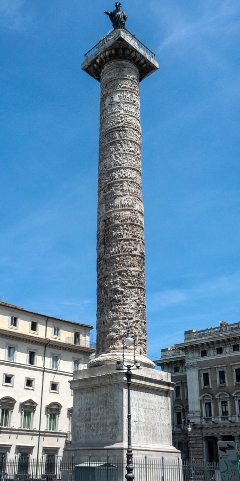 Column of Marco Aurelio in Rome