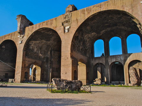 The Basilica of Constantine and Maxentius in the Roman Forum, Rome