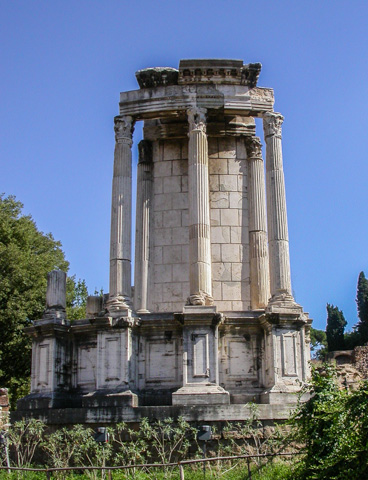The Temple of Vesta in the Roman Forum