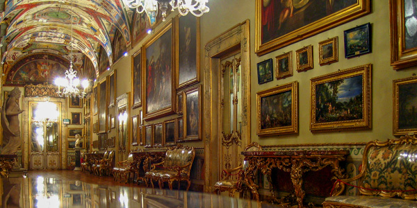 A typical room in the Galleria Doria Pamphilj, Rome