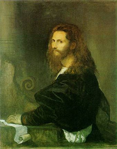 Tiziano Vecellio: Portrait of a Violin Player