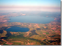 Lakes Bracciano and Martignano