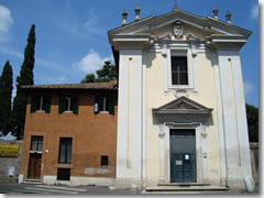 Rome's church of Santa Maria in Palmis, better known as Quo Vadis, on the Appian Way.