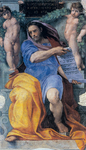 Raphael's The Prophet Isaiah (1511-12), in the Church of Sant'Agostino in Rome