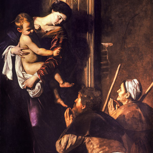 Caravaggio in the church of Sant'Agostino