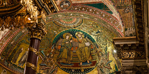 The mosaics in the apse of Santa Maria Maggiore
