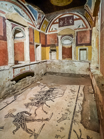 A Roman tomb in the Vatican necropolis under St. Peter's Basilica, Rome