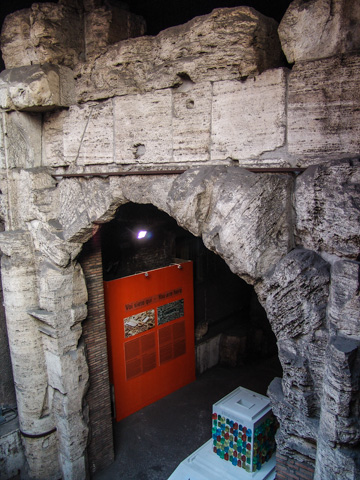 An anciect arch under Piazza Navona