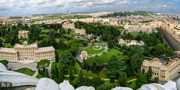 The Vatican Gardens in Rome's Vatican Museums. (Photo by Stefan Bauer)