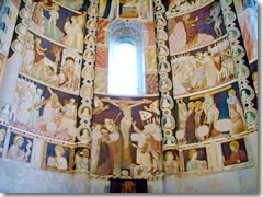 Frescoes in the apse of the Basilica di San'Abbondio, Como