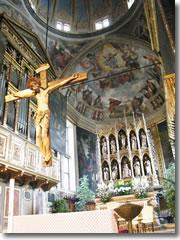 The altar of the Duomo of Santa Maria Annunciata in Salo, Lake Garda