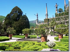 The gardens at Isola Bella