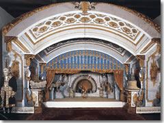 The puppet theatre stage in the Villa Borommeo on Isola Madre