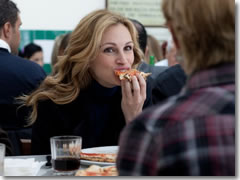 JUlia Roberts eating pizza in Naples in Eat Pray Love (2010)