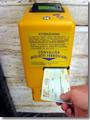 Use the yellow machiens labelled "convalidare biglito" to stamp your ticket on Italian trains.
