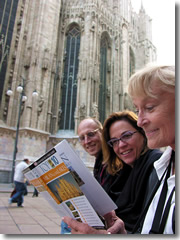 Tourists checking out the Cathedral in Milan