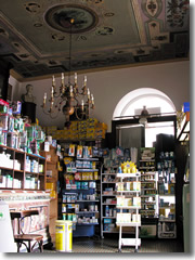 Pharmacies in Italy often have been around for hundreds of years—and some look it, with gorgeous frescoed ceilings and antique wood-and-glass cabinetry.