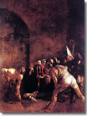 The Deposition of St, Lucy by Caravaggio (1608).