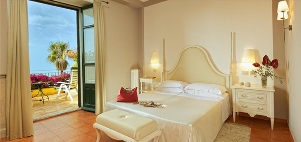 A room at the Hotel Villa Belvedere, Taormina