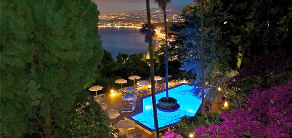 Evening at the Hotel Villa Belvedere, Taormina