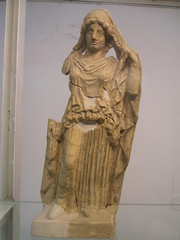 A veiled statuette of Hera at the Museo Archeologico di Naxos