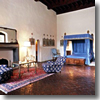 A room at the agriturismo Villa Vignamaggio in the Chianti region of Tuscany.