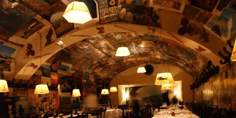 Buca Lapi restaurant in Florence, Italy. (Photo by subtarget)