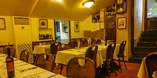 Buca dell'Orafo restaurant in Florence, Italy. (Photo by GeraldWW2)