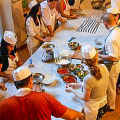 A cooking class in Florence