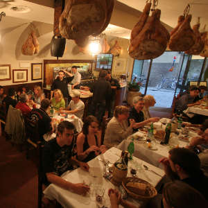 Dinner at Il Latini in Florence. (Photo by TK)