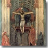 Massaccio's Trinity in the church fo Santa Maria Novella, Florence