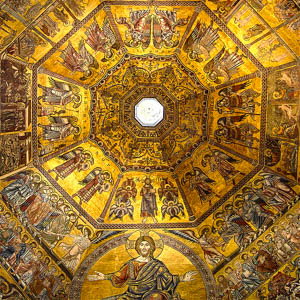 The medieval mosaics in the Florence Batistero di San Giovanni. (Photo by Ricardo André Frantz)