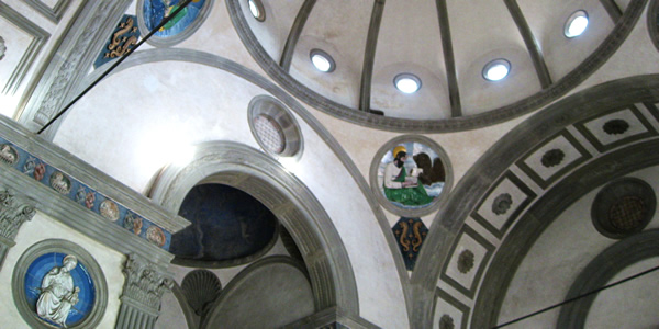 Brunelleschi's Pazzi Chapel at Santa Croce, Florence
