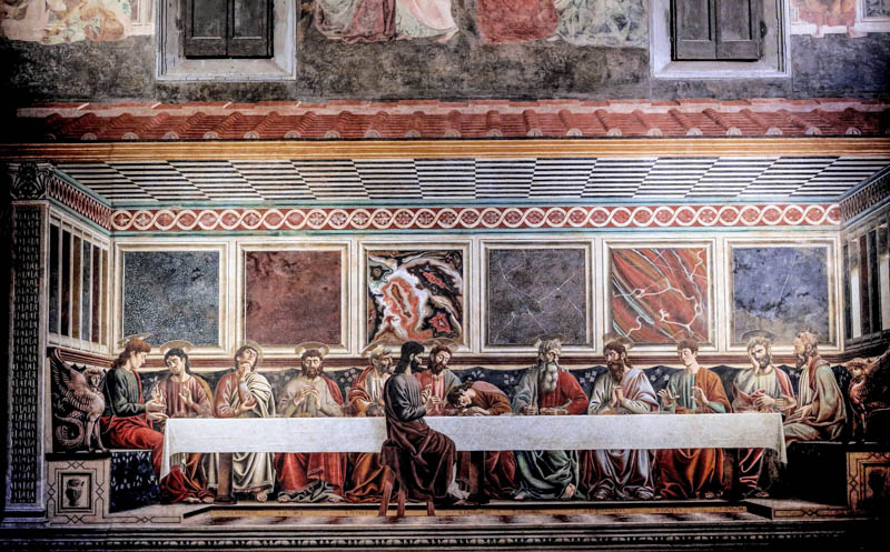 The Cenacolo di Sant'Apollonia (Last Supper) by Andrea del Castagno. (Photo by Jean Louis Mazieres)