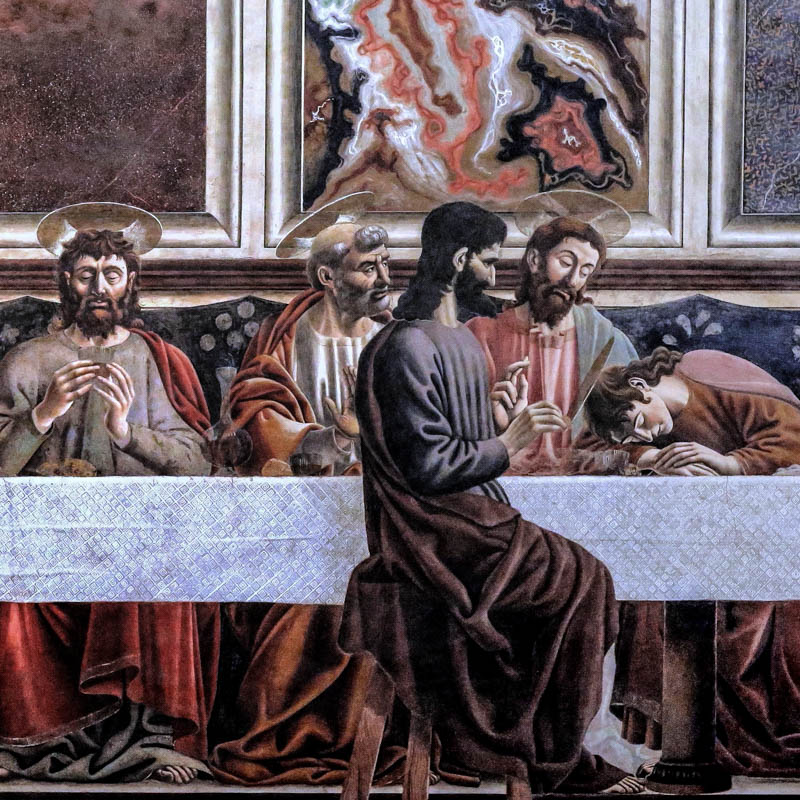 The Cenacolo di Sant'Apollonia (Last Supper) by Andrea del Castagno. (Photo by Jean Louis Mazieres)