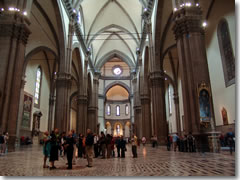 The nave of Florence's Duomo