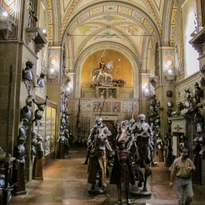 A cavalcade of armor in the Museo Stibbert, Florence. (Photo by Sailko)