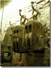 Pulleys designed by Brunelleschi for the construction o the dome on the cathedral, at the Museo dell'Opera del Duomo, Florence
