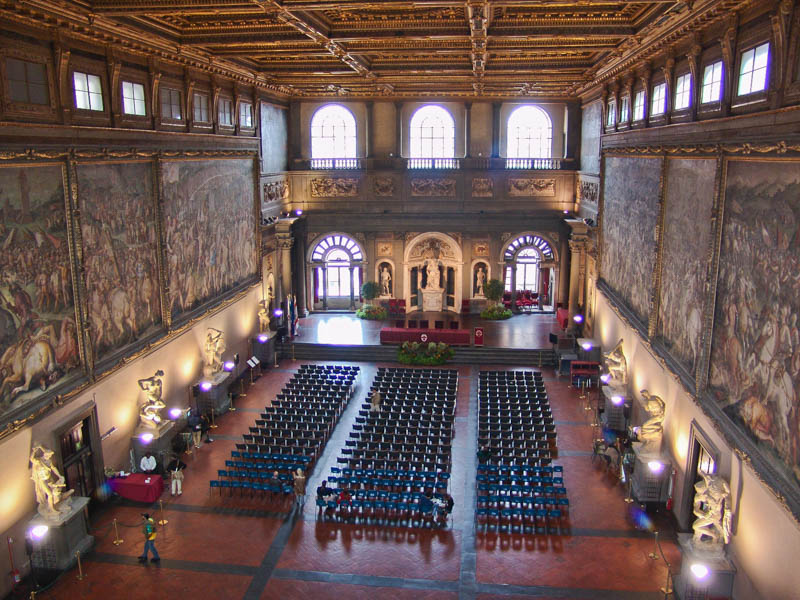 The Salone dei 500 in the Palazzo Vecchio