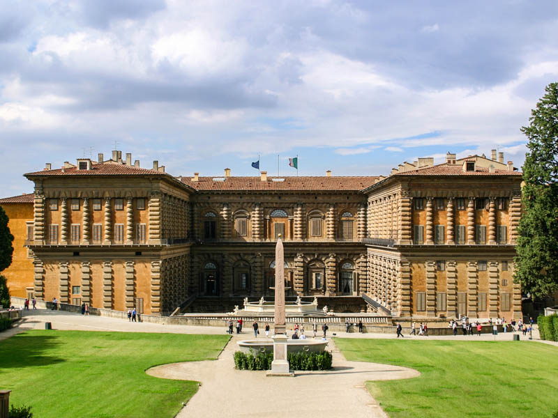 The rear facade of the Pitti Palace. (Photo by Stefan Bauer)