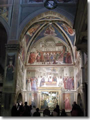 The Cappella Sassetti in Santa Trinita church in Florence