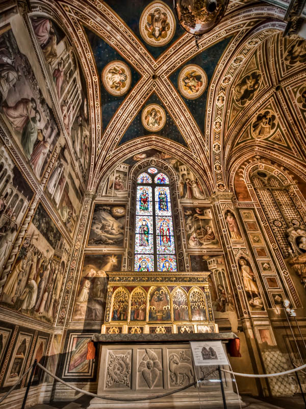 The Baroncelli Chapel in the Baslica di Santa Croce, Florence. (Photo by Augusto Mia Battaglia)