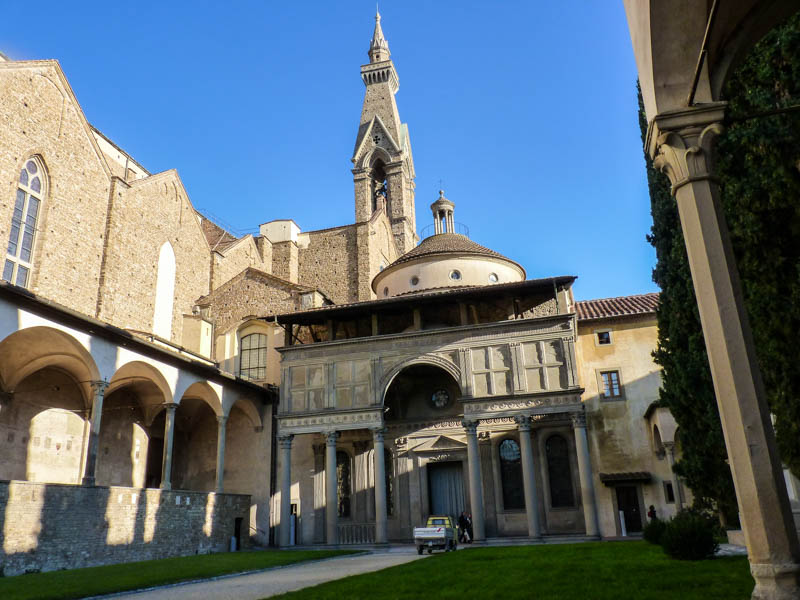 The Pazzi Chapel in the Museo di Santa Croce, Florence. (Photo by nisibis3504)